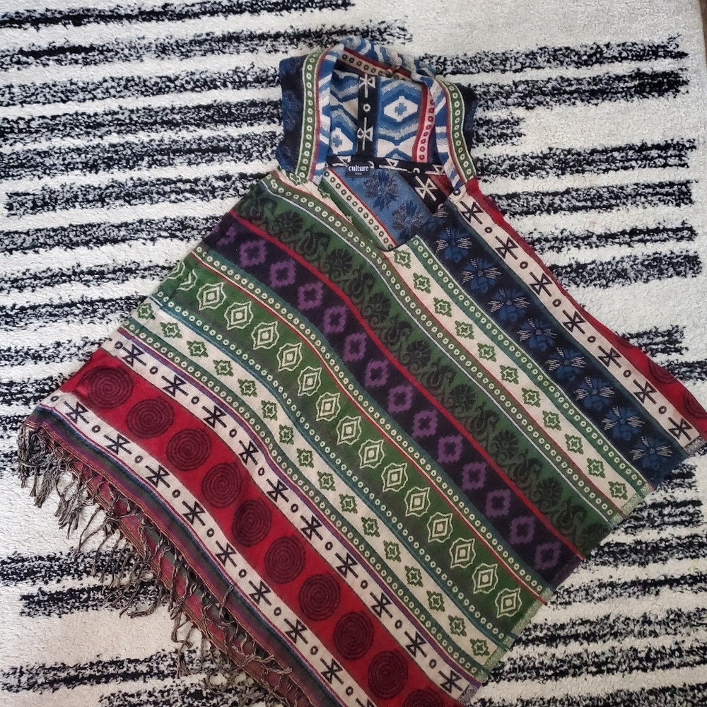 Aztec style poncho